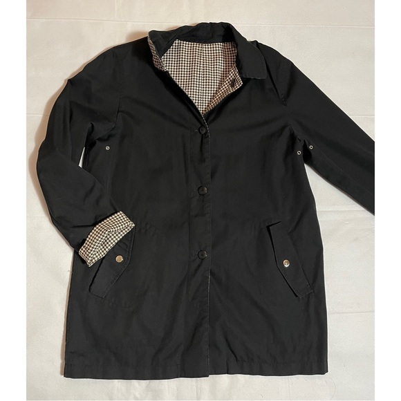 Lauren Ralph Lauren Cotton Reversible Double Sided Jacket Houndstooth Size S - Picture 7 of 15